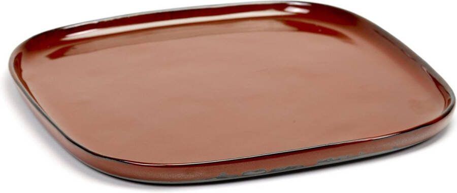 Serax Terres De Rêves serveerschaal (Hoogte: 1 cm Kleur: roestbruin)