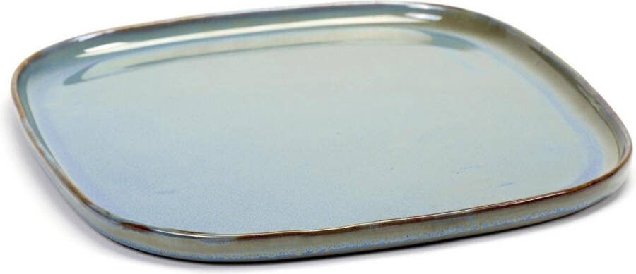 Serax Terres De Rêves serveerschaal (Hoogte: 1 cm Kleur: blauw)