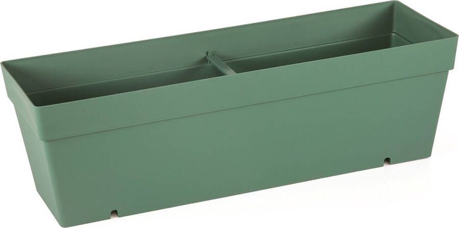 Serinova 2st Elegante Mansion drainage Bloembak groen kruidenbak 52x17 UV-bestendig