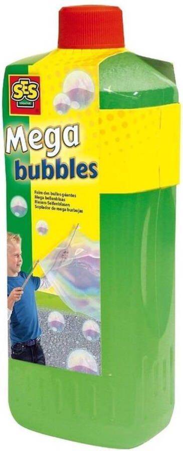SES 2x Mega Bubble bellenblaas navulling 750 ml Bellenblaasmix navulverpakking