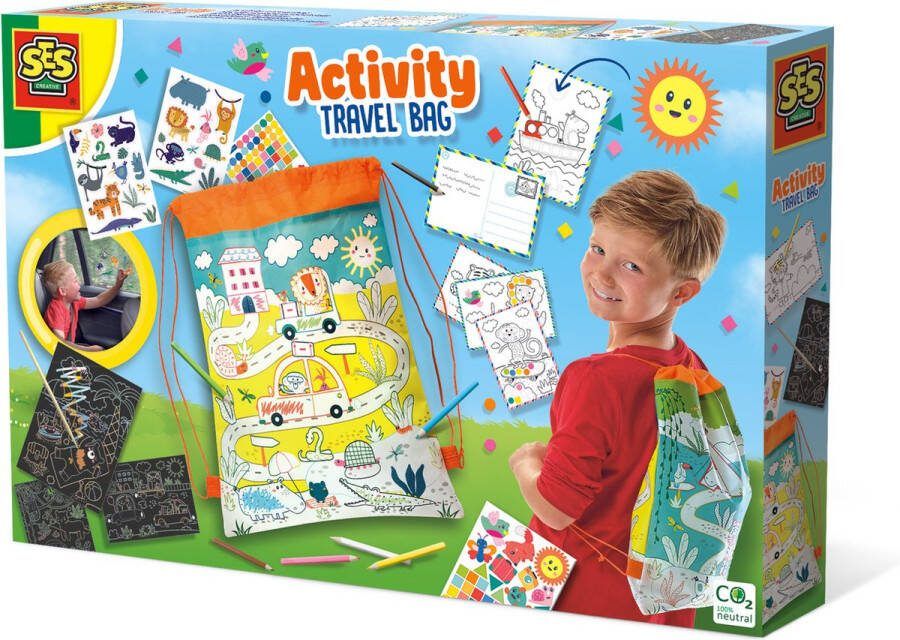 SES Activiteiten rugzak voor onderweg 3 in 1 grote tas