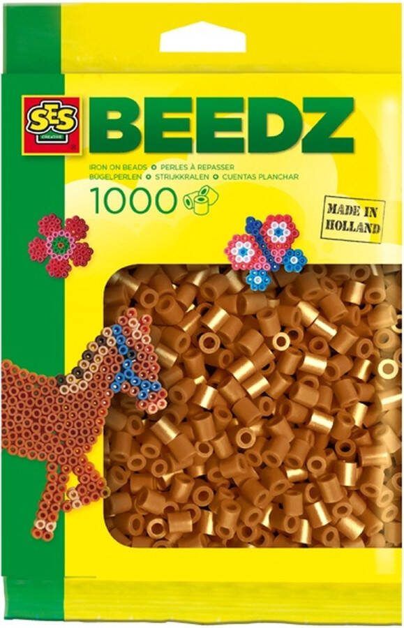 SES Beedz Strijkkralen Bruin 1000 stuks PVC vrij strijkparels