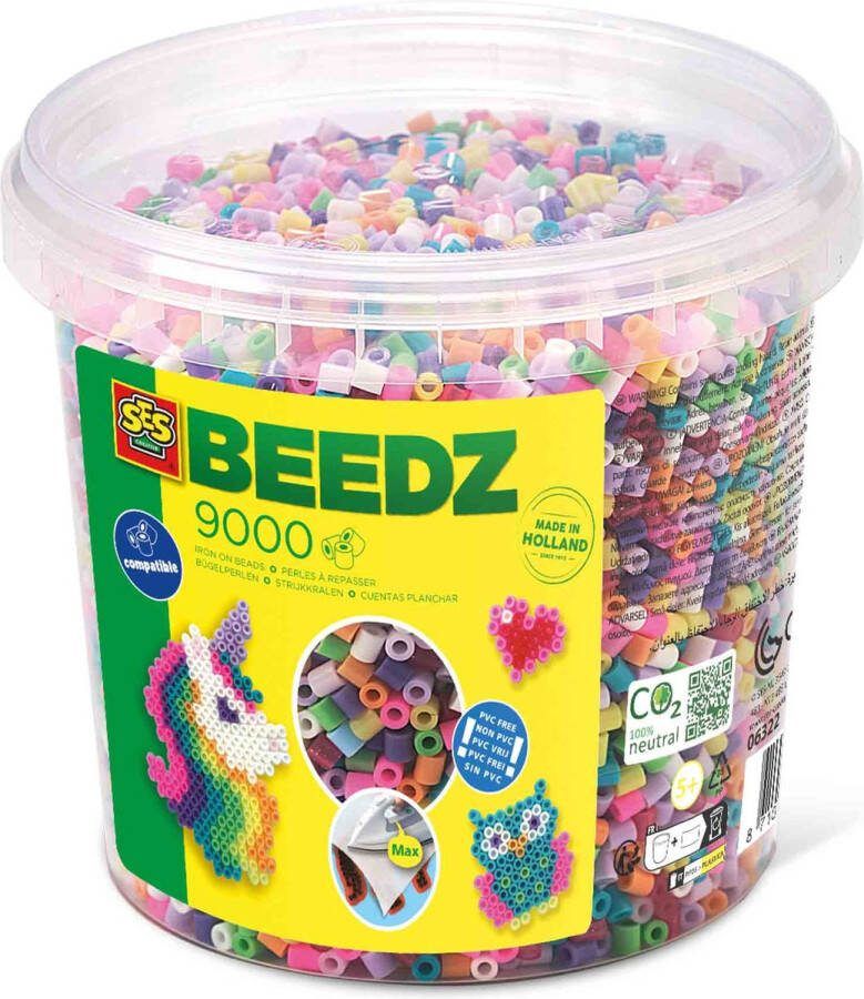 SES Beedz Strijkkralen Mix Trendy 9000 stuks PVC vrij Strijkparels