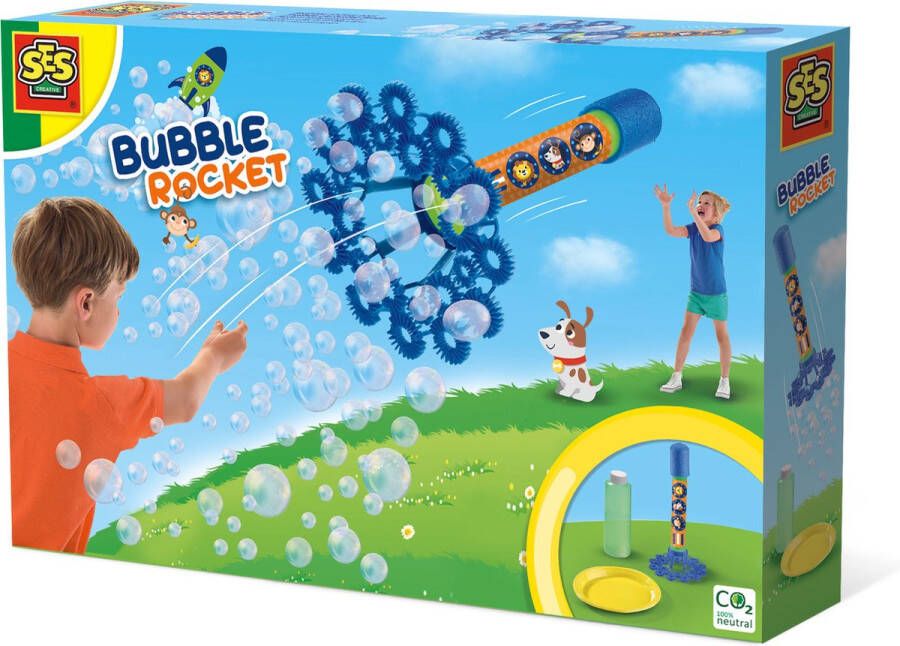 SES Bubble raket sterk bellenblaassop goed uitwasbaar voor eindeloos bellen plezier