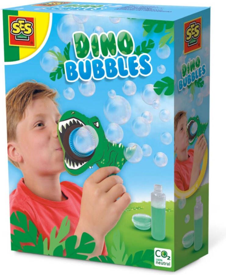 SES Dino Bubbles sterk bellenblaassop gemakkelijk afwasbaar dino thema Dinosaurus Speelgoed