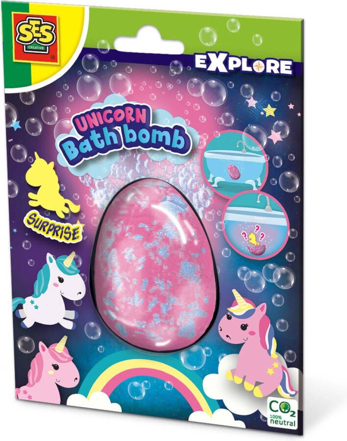 SES Explore Unicorn bad bruisbal surprise eenhoorn mooie grote bruisbal cosmetisch getest Bad Unicorn Speelgoed