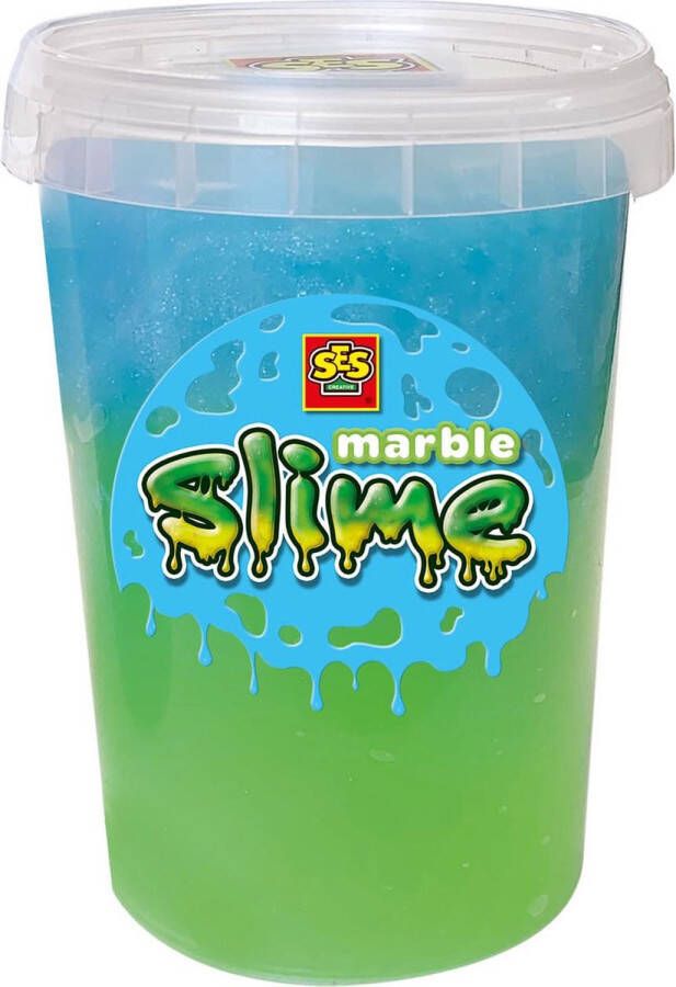 SES Marble slime Groen en blauw slijm goed uitwasbaar