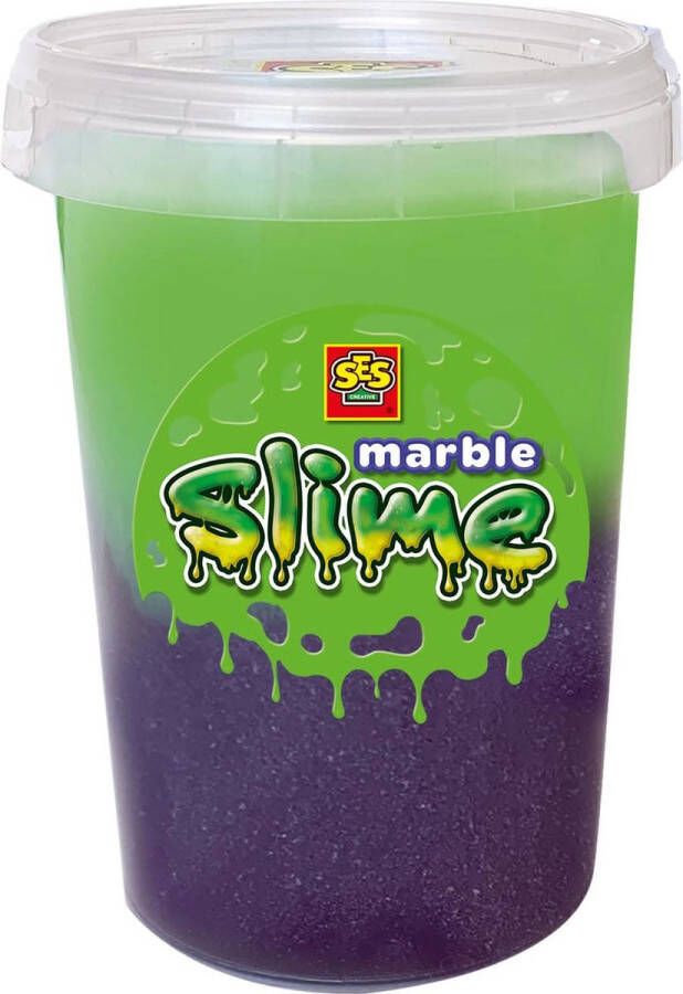 SES Marble slime Paars en groen slijm goed uitwasbaar