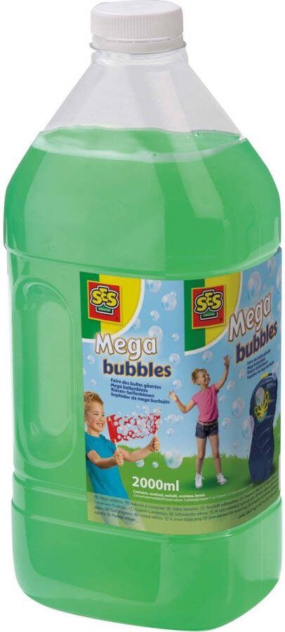 SES Mega bubbles bellenblaas navulling 2000ml voor Mega bubbles en Mega bubbles XXL