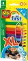 SES My First Kleurpotloden XL korte en dikke potloden 8 verschillende kleuren ergonomische grip - Thumbnail 1
