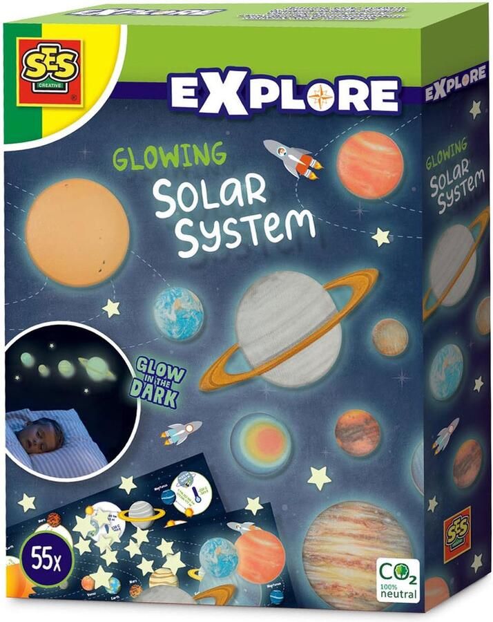 SES Explore Glowing zonnestelsel glow in the dark planeten en sterren