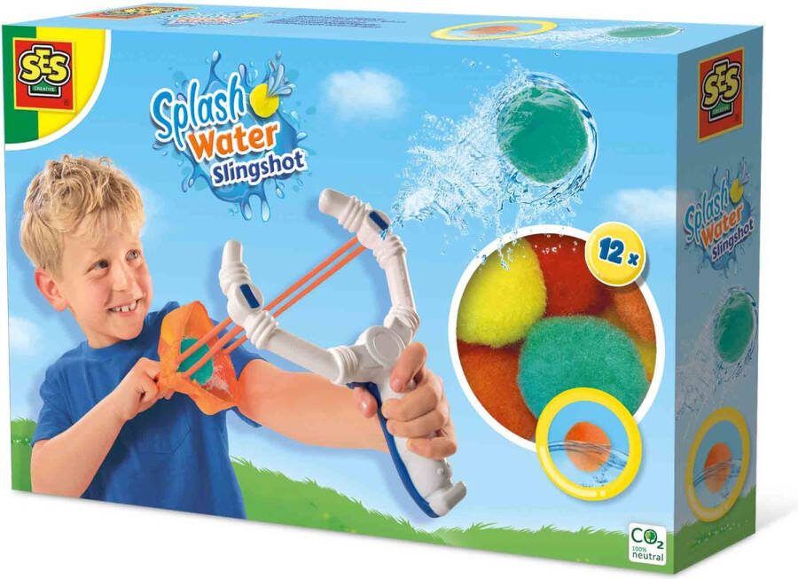 SES Splash water katapult Hét Waterpistool alternatief! set van grote katapult met 12 splash waterballen perfect voor een watergevecht en buiten spelen