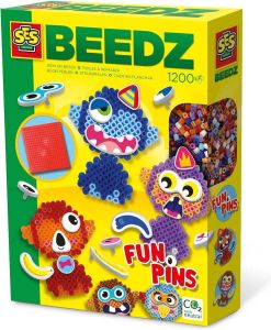 Jorz Ses Creative Strijkkralenset Beedz Funpins Junior 1200 Stuks
