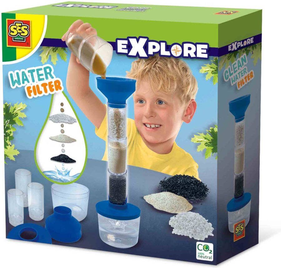 SES Water filter 6-delig filter maak je eigen heldere water STEM Speelgoed Experimenten voor kinderen