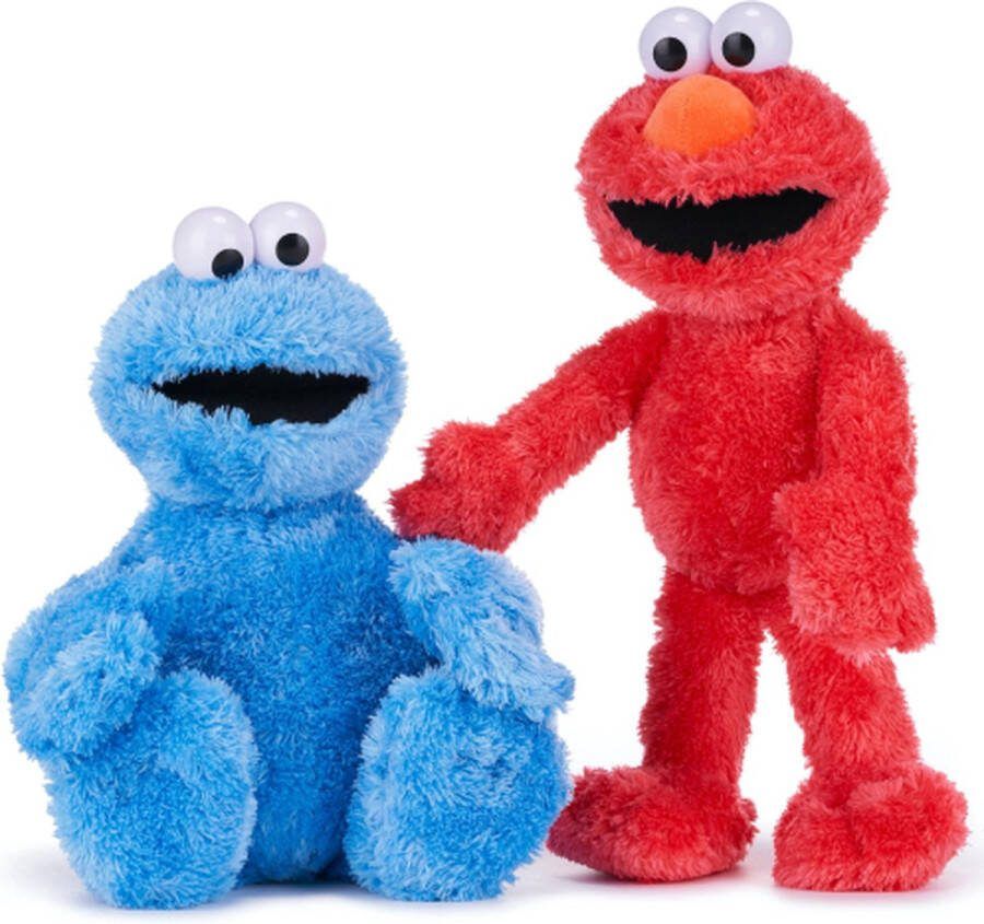 Sesamstraat Elmo + Cookie Monster Pluche Knuffel Set 38 cm Sesamestreet Plush Toy Sesam Straat Speelgoed pop Knuffeldier Knuffelpop voor kinderen jongens meisjes Koekie Monster Elmo Oscar Mopperkont Bert Ernie Pino