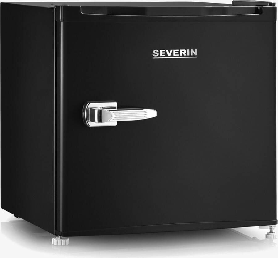 Severin GB 8880 Mini koelkast mini vriezer minibar retro zwart