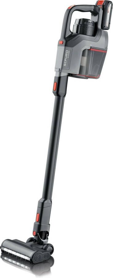 Severin HV 7184 steelstofzuiger & elektrische bezem Zakloos 0 6 l 280 W Zwart Grijs