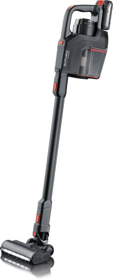 Severin HV 7186 steelstofzuiger & elektrische bezem Zakloos 0 6 l 450 W Zwart