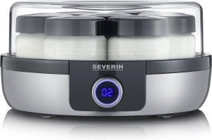 Severin Digitale yoghurtmaker Zwart Zilverkleur