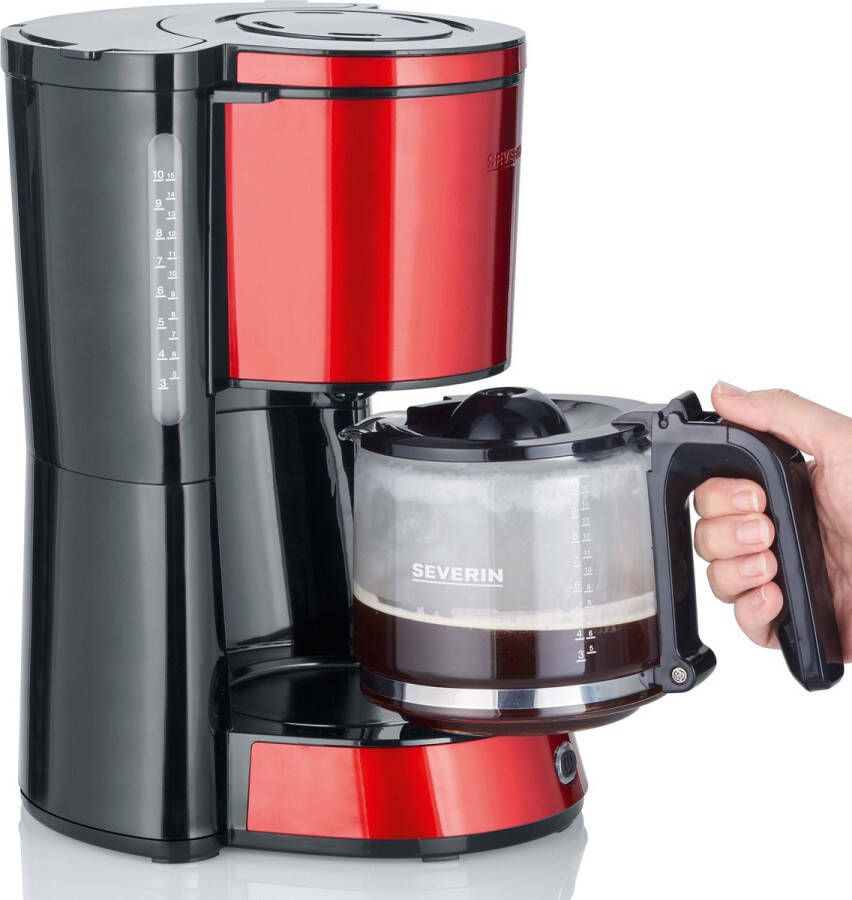 Severin KA 4817 Filter Koffiezetapparaat Rood Zwart