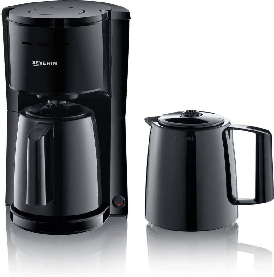 Severin KA 9307 Filterkoffiezetapparaat 1 l Gemalen koffie 1000 W Zwart + Extra thermoskan