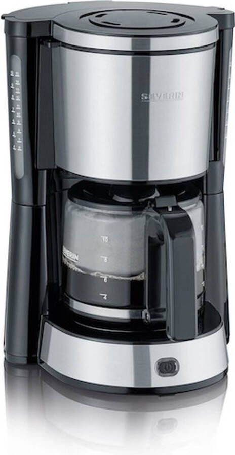 Severin KA 4823 Filterkoffiezetapparaat 1 25 l Gemalen koffie 1000 W Zwart Roestvrijstaal