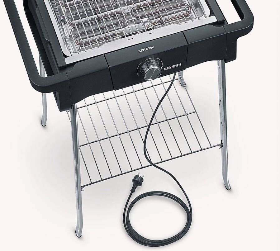 Severin PG 8124 STYLE Evo S Barbecue Grill met statief eBBQ 2500W 350gr.in 10min