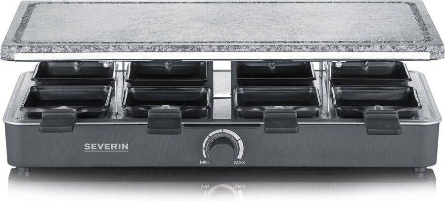 Severin RG 2372 Raclettegrill met natuurlijke grillsteen zwart