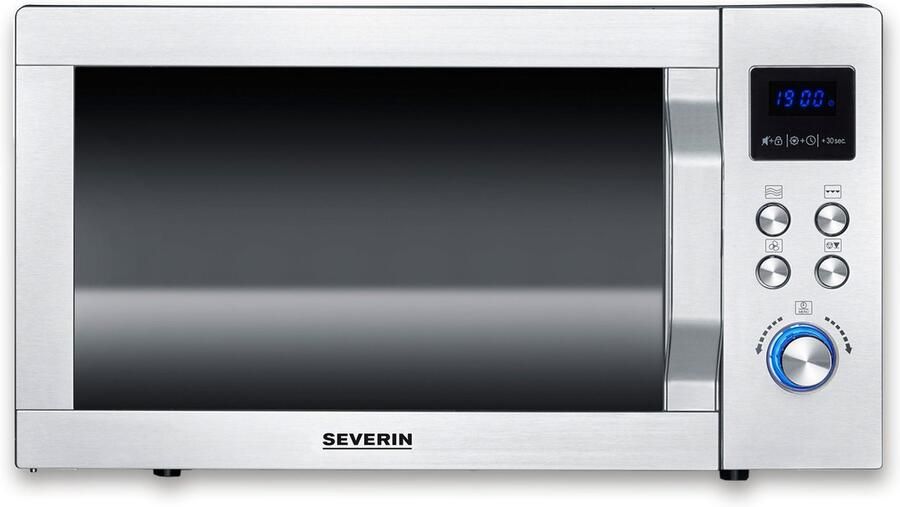 Severin MW 7777 Combi-magnetron vrijstaand -25L met vlakke keramische bodem zonder draaiplateau RVS- 230 °C - Foto 2