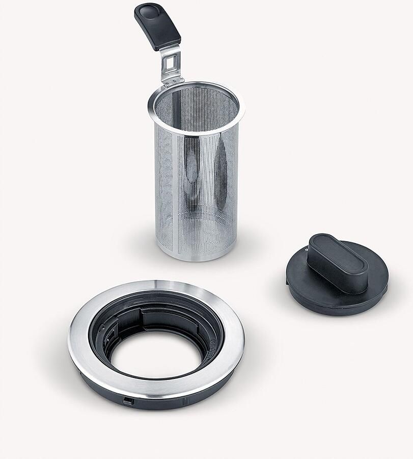Severin Water- theekoker WK 3473 1 l tot 1 l water of 0 75 l thee met theezeef inclusief 5 voorgeprogrammeerde theeprogramma's