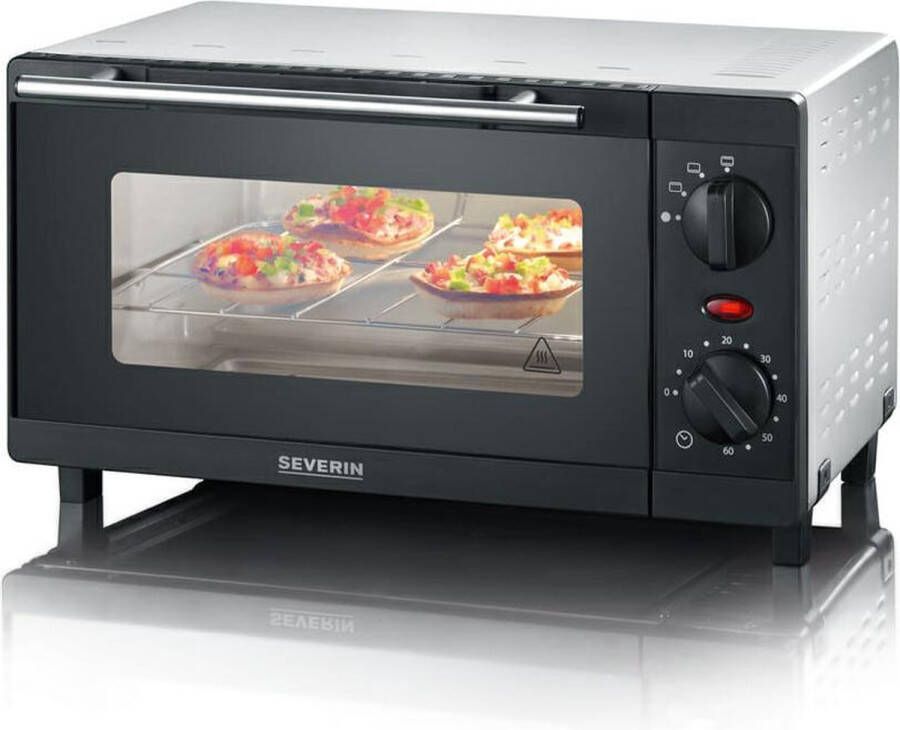 Severin TO 2052 Mini oven vrijstaand hetelucht zwart zilver