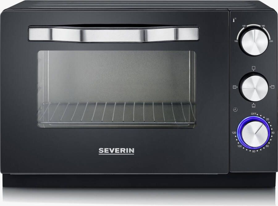 Severin TO 2070 Vrijstaande oven Zwart 20 liter 1380 watt