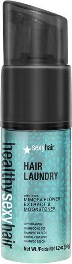 Sexyhair Sexy Hair Healthy Sexy Hair Laundry Droogshampoo 34g Droogshampoo vrouwen Voor Beschadigd haar Dik haar Droog haar Fijn en slap haar Gekleurd haar Krullend haar Normaal haar Pluizig haar Vet haar 35 gr