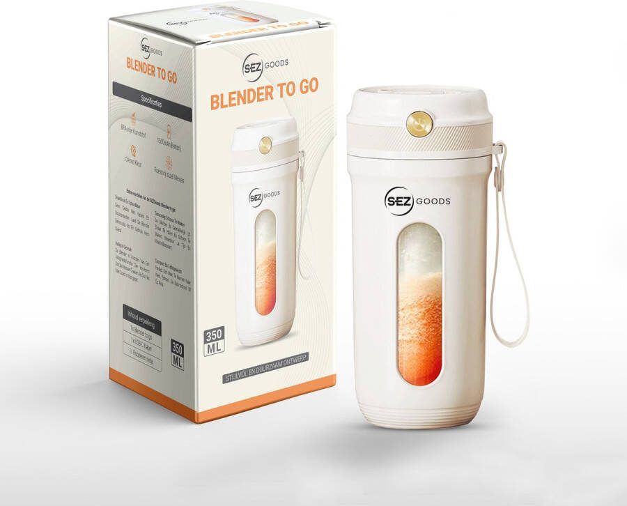 SEZGoods Blender To Go Inclusief Rietje Portable Mini Blender Draadloos