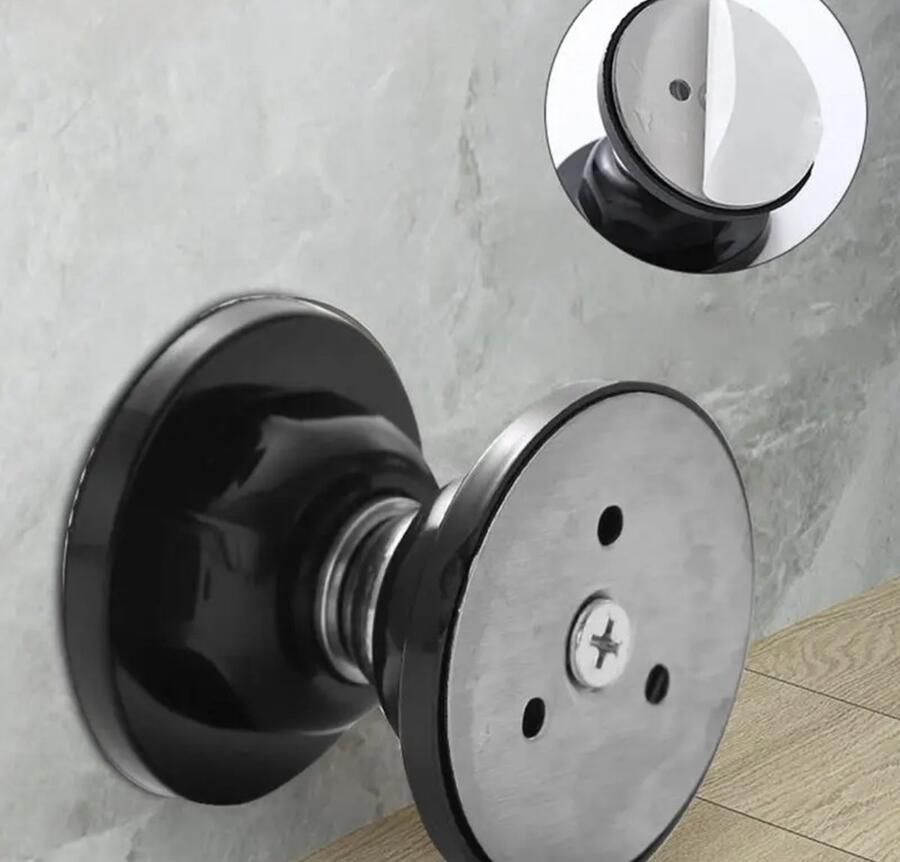 Sfc Magnetische deur sluiting Zwart Deurstop Deur vast zetten Deur stopper Deur dicht gooien Deursluiting Deurstopper Deur klik systeem Kliksysteem deur vasthangen