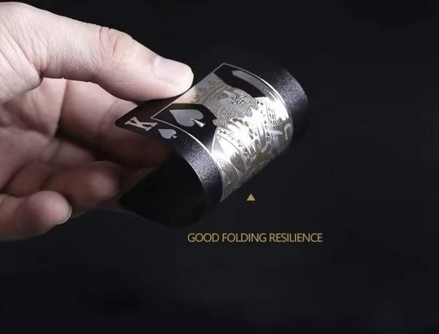 Sfc Speelkaarten Goud met zwart Waterbestendig Luxe kaartenset Leuk voor vakantie Luxe speelkaarten High quality speelkaarten