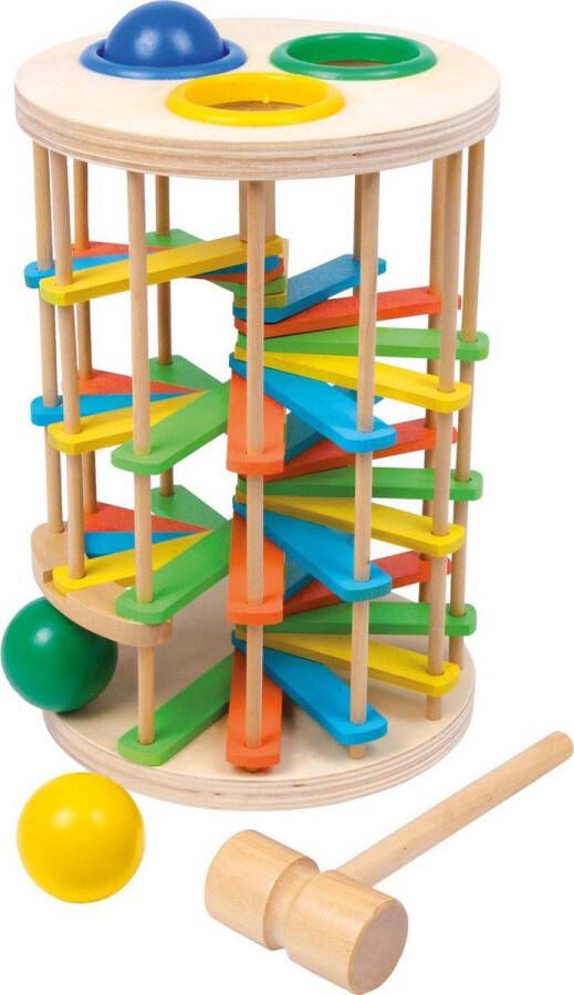 SFC Toys Houten hamerbank voor kinderen ballen toren Large Houten speelgoed vanaf 2 jaar