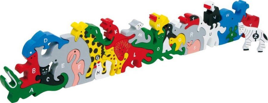 SFC Toys Houten puzzel Dieren Letters en nummers Kinderpuzzel 2 jaar