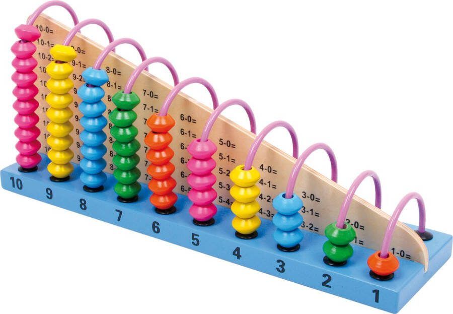 SFC Toys Houten telraam rekenen 10 bogen 55 kralen Houten speelgoed vanaf 4 jaar