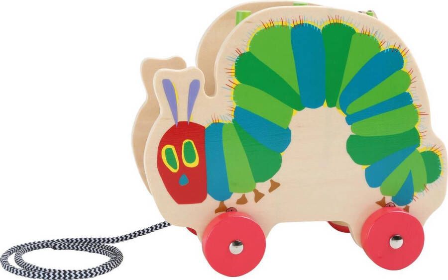 SFC Toys Trekfiguur trekdier hout Rupsje Nooitgenoeg Houten speelgoed vanaf 1 jaar