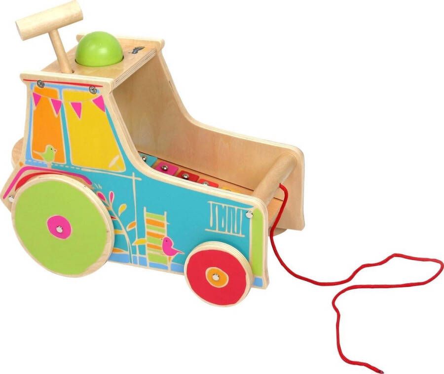 SFC Toys Trekfiguur trekdier hout tractor Houten speelgoed vanaf 1 jaar