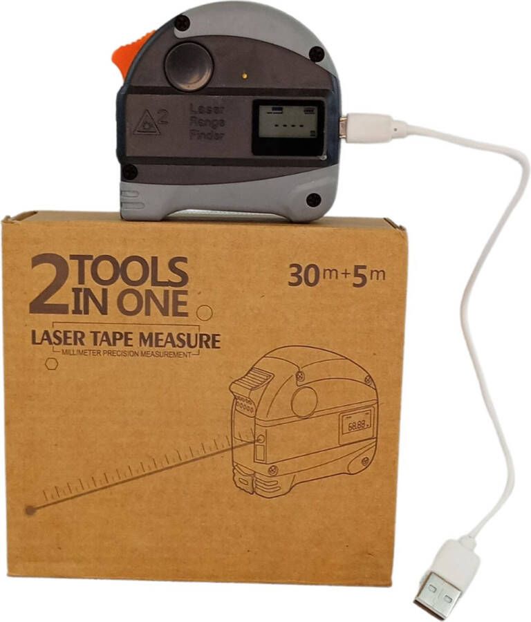 SFT Products SFT-Products 2-in-1 Rolmaat met digitale lasermeter