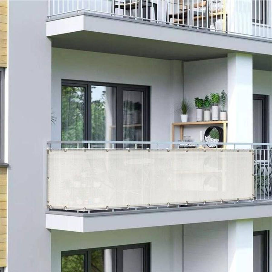 Shadow Comfort Balkondoek Balkonscherm Balkon zonnescherm 80 cm x 300 cm Sahara Sand