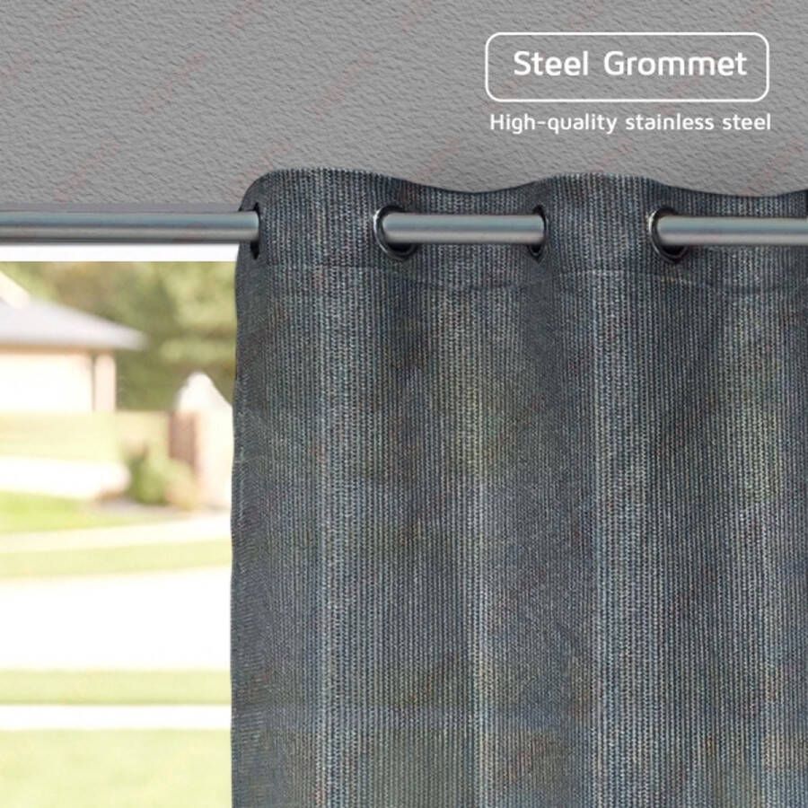 Shadow Comfort Buitengordijnen cool grey 1 37 x 2 20 m. set van 2 stuks