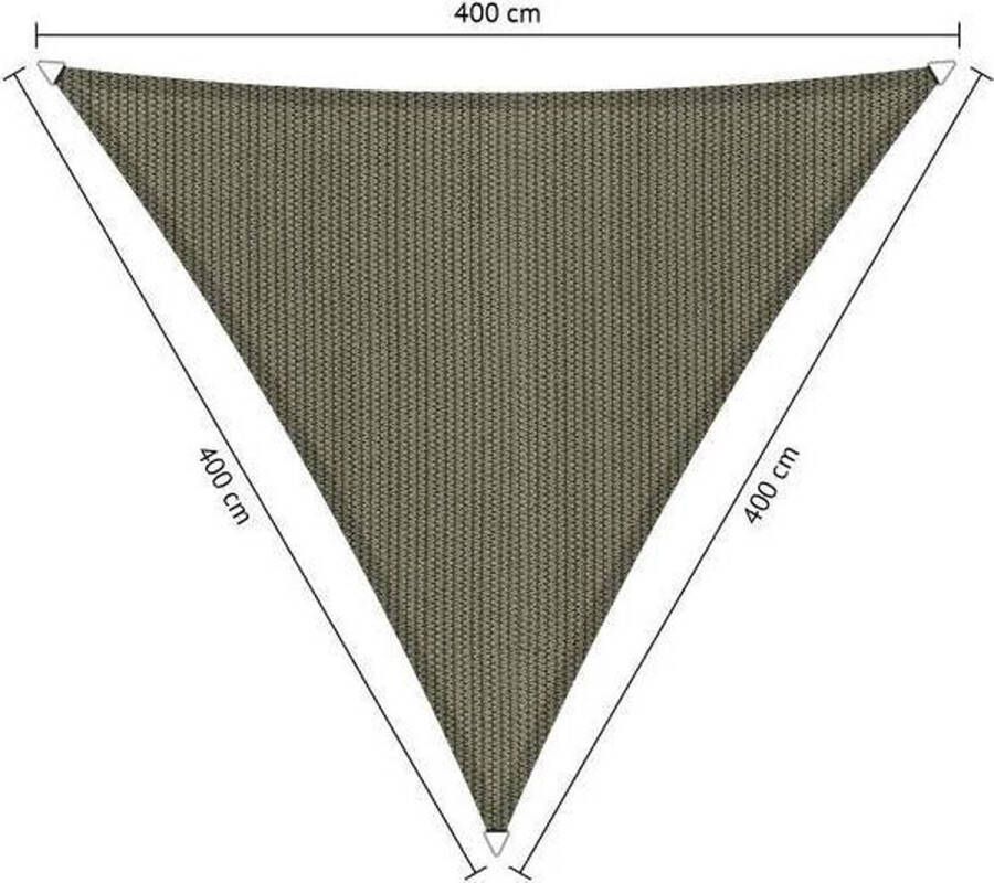Shadow Comfort Compleet pakket: driehoek 3 6x3 6m Carbon Black met RVS Bevestigingsset en Buitendoekreiniger