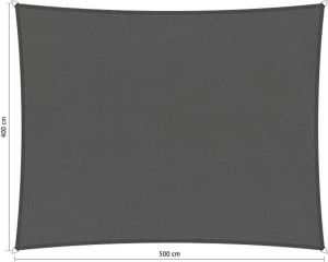 Shadow Comfort Compleet Pakket: Waterafstotend Rechthoek 4x5m Vintage Grey Met Bevestigingsset En Buitendoekreiniger