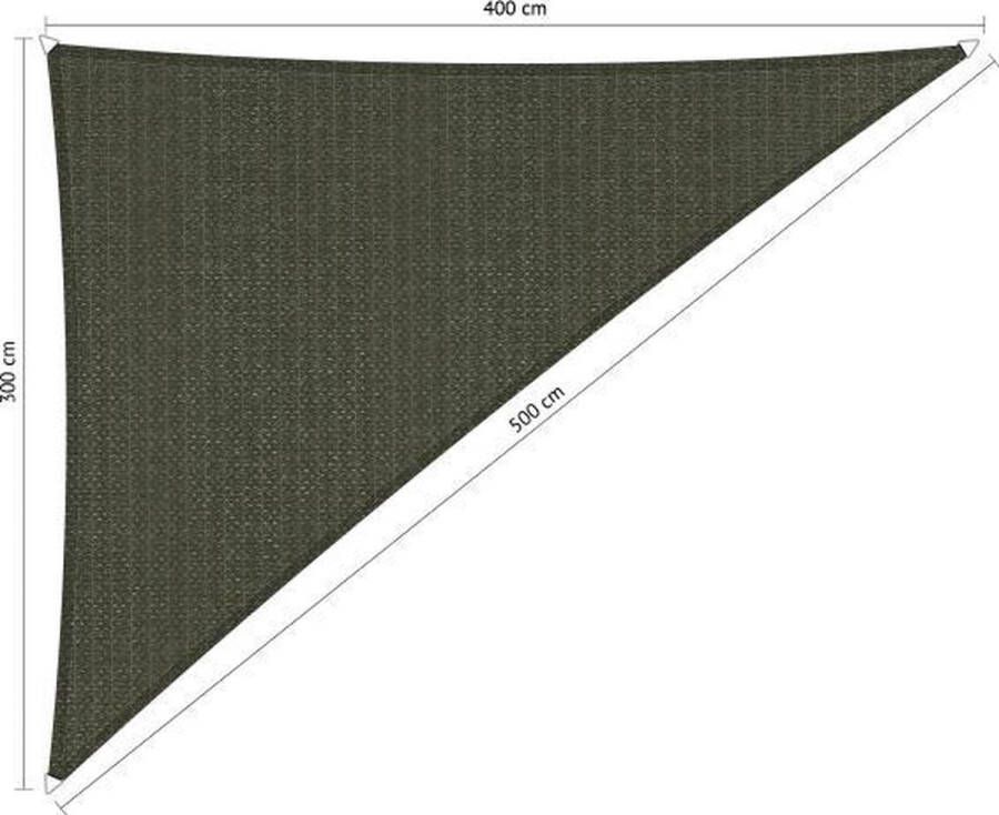 Shadow Comfort Driehoek 90° schaduwdoek UV Bestendig Zonnedoek 3 00 x 4 00 x 5 00 CM Deep Grey