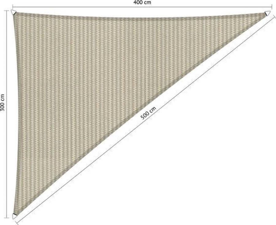 Shadow Comfort ® Driehoek 90° schaduwdoek UV Bestendig Zonnedoek 3 00 x 4 00 x 5 00 CM Sahara Sand