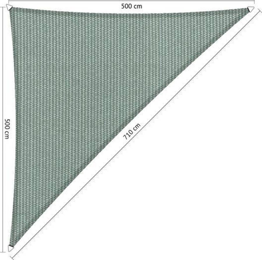Shadow Comfort Driehoek 90° schaduwdoek UV Bestendig Zonnedoek 500 x 500 x 710 CM Country Blue