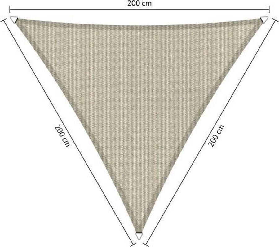 Shadow Comfort Gelijkzijdige driehoek schaduwdoek UV Bestendig Zonnedoek 200 x200 x 200 CM Sahara Sand